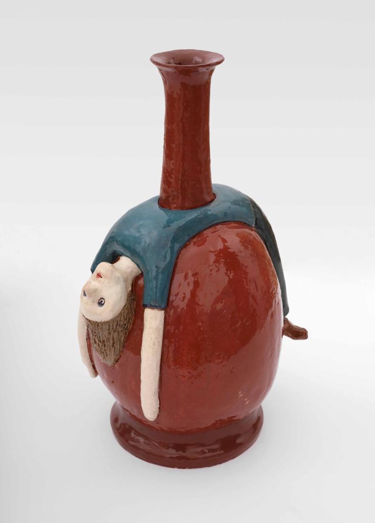 Vaso Metafisico 4, glazed ceramic, 37 x 15 cm, 2020